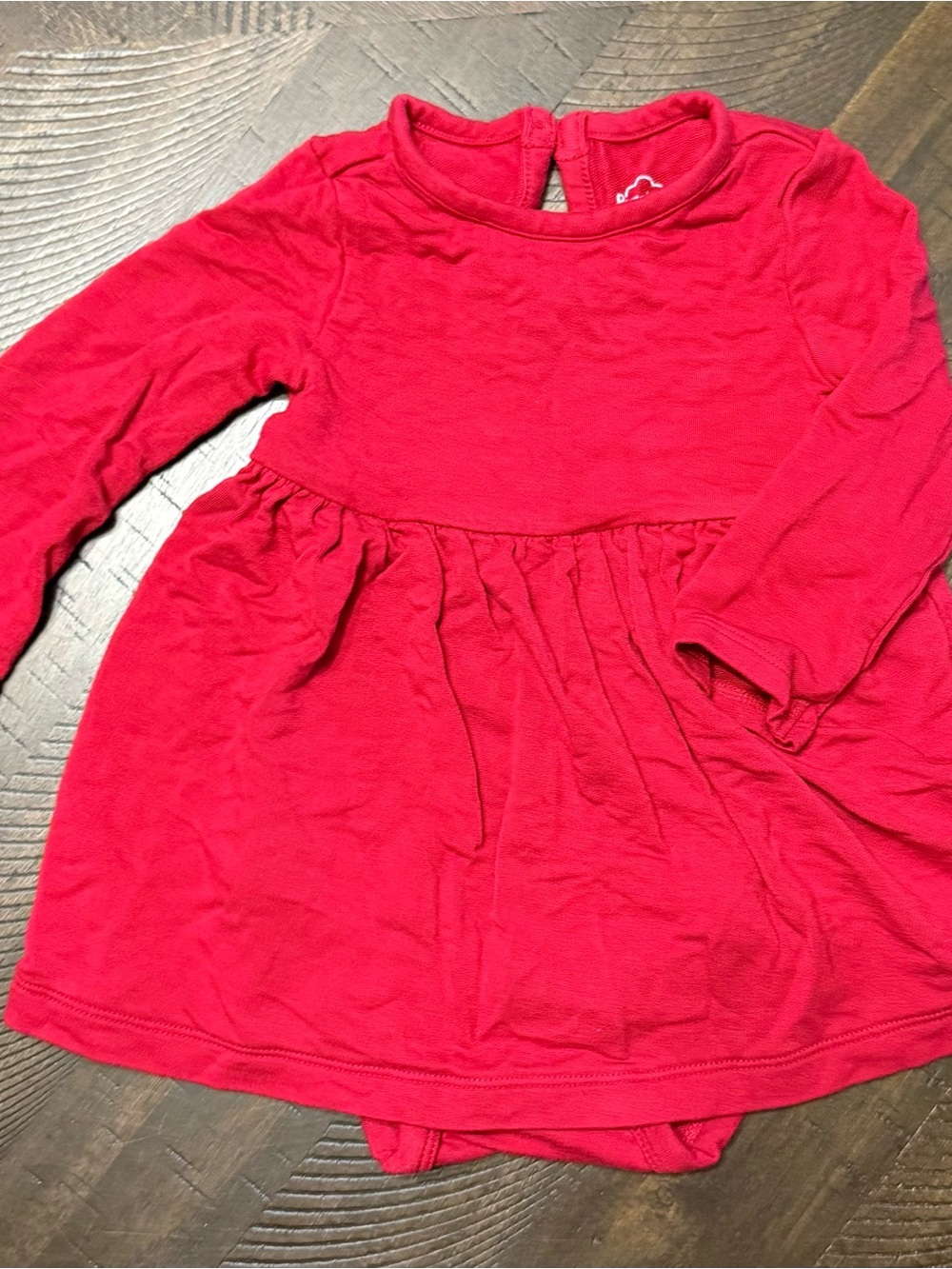 Carter's Bright Red Long Sleeve Knit Dress Top